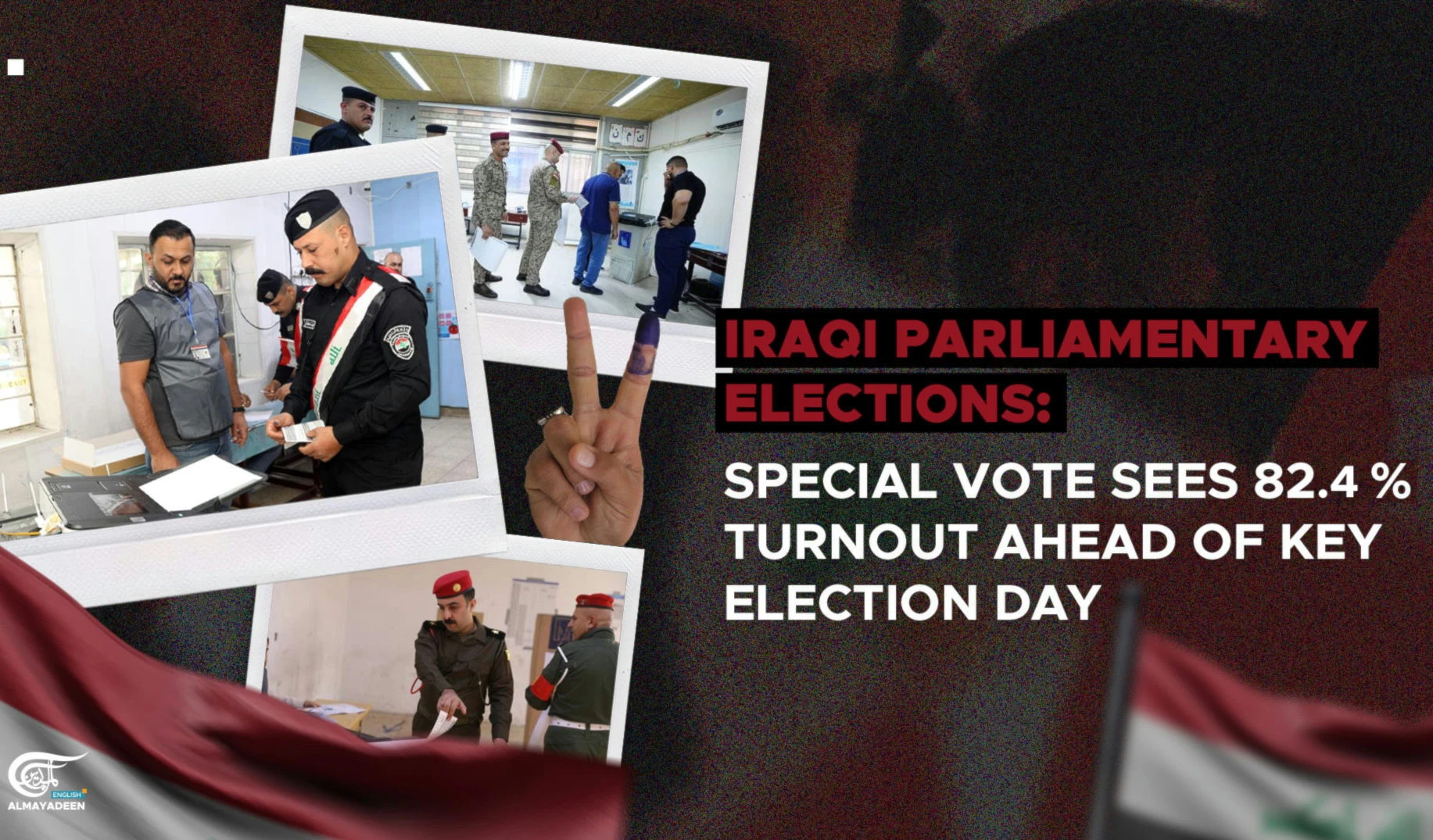 Iraqi Parliamentary Elections: Special vote sees 82% turnout ahead of Key election day