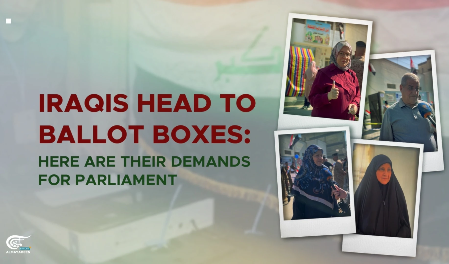 Iraqis head to ballot boxes: Here are their demands for parliament