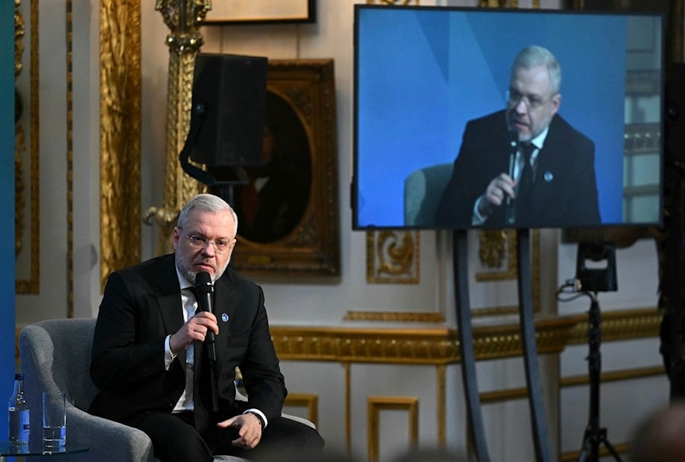 Ukraine's Minister of Energy German Galushchenko attends a panel discussion at the International Summit on the Future of Energy Security at Lancaster House in London, Thursday April 24, 2025. (AP)