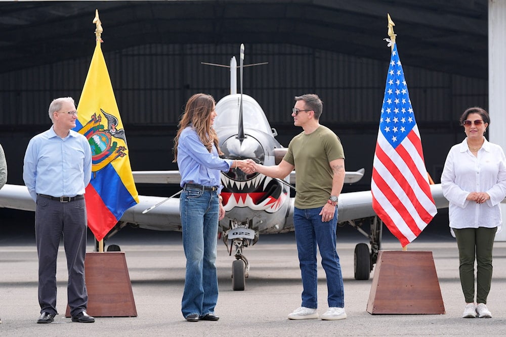 Ecuador plans for two US bases pending a foreign military ban referendum vote.