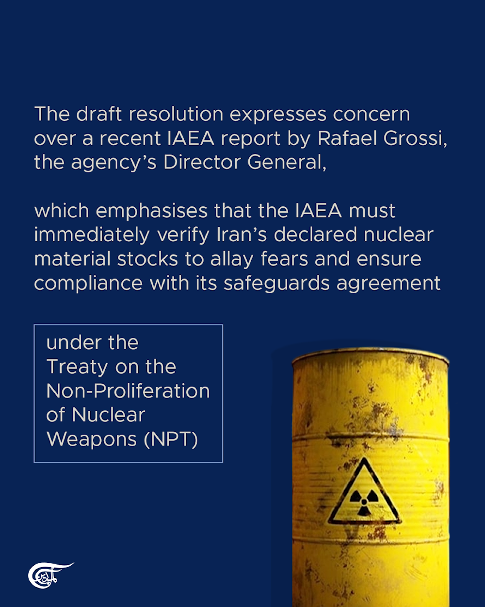 Al Mayadeen obtains new Western IAEA draft resolution against Iran
