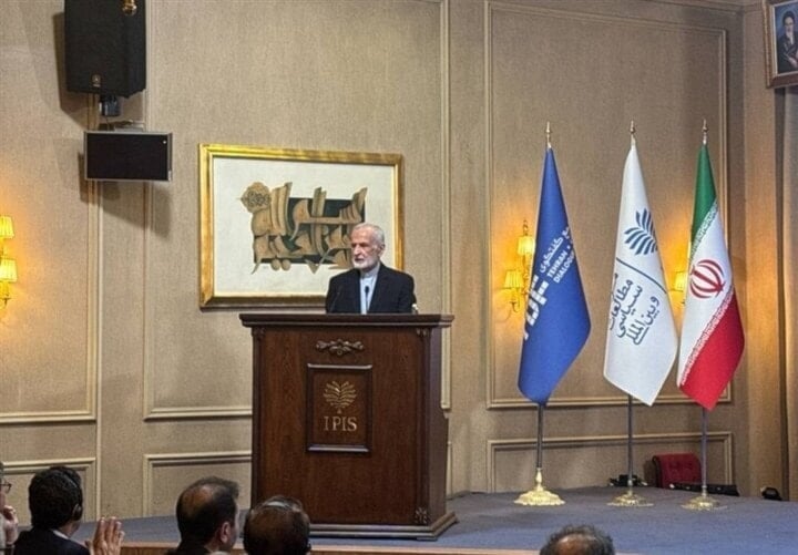 Kamal Kharrazi, President of the Tehran-based Strategic Council on Foreign Relations (SCFR), addresses the International Law Under Attack: Aggression and Defense international conference in Tehran, Iran, November 16. 2025 (Merh News Agency)
