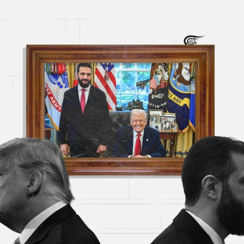 Either Ahmad al-Sharaa is so politically incapable that he believes in this so-called “economic revival” master plan, or he is part of a project used to secure the aims of the West and "Israel". (Al Mayadeen English; Illustrated by Batoul Chamas)