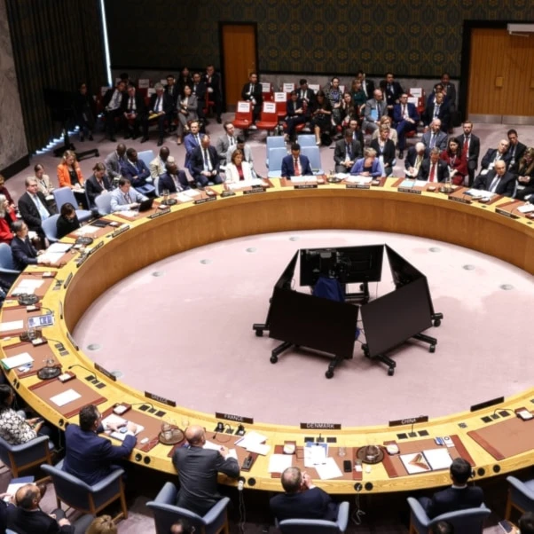 Ukraine's President Volodymyr Zelenskyy attends a United Nations Security Council ministerial meeting on Ukraine at the UN headquarters, Tuesday, Sept. 23, 2025 (AP)