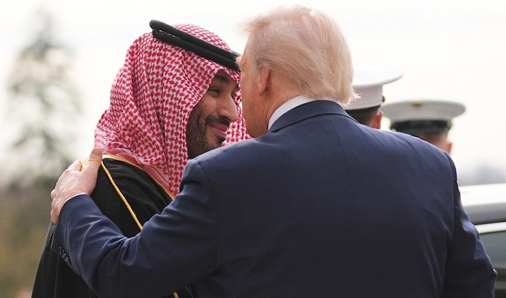 President Donald Trump welcomes Saudi Arabia's Crown Prince Mohammed bin Salman to the White House, Tuesday, Nov. 18, 2025, in Washington. (AP)
