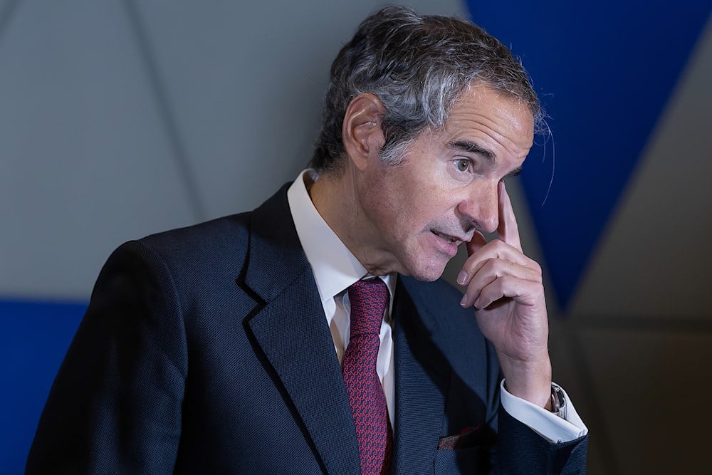 International Atomic Energy Agency (IAEA) Director General Rafael Grossi speaks during a news conference after his meeting with Russian State Atomic Energy Corporation Rosatom CEO Alexey Likhachev in Kaliningrad, Russia, Friday, Nov. 14, 2025 (AP)