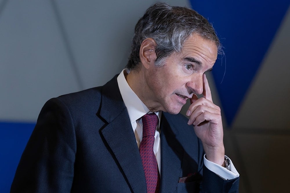 In this photo provided by Rosatom State Atomic Energy Corporation, International Atomic Energy Agency (IAEA) Director General Rafael Grossi speaks during a news conference in Kaliningrad, Russia, Friday, November 14, 2025 (AP)