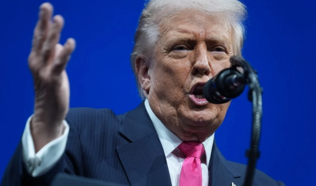 President Donald Trump speaks during the Saudi Investment Forum at the Kennedy Center, Wednesday, Nov. 19, 2025, in Washington. (AP Photo/Evan Vucci)