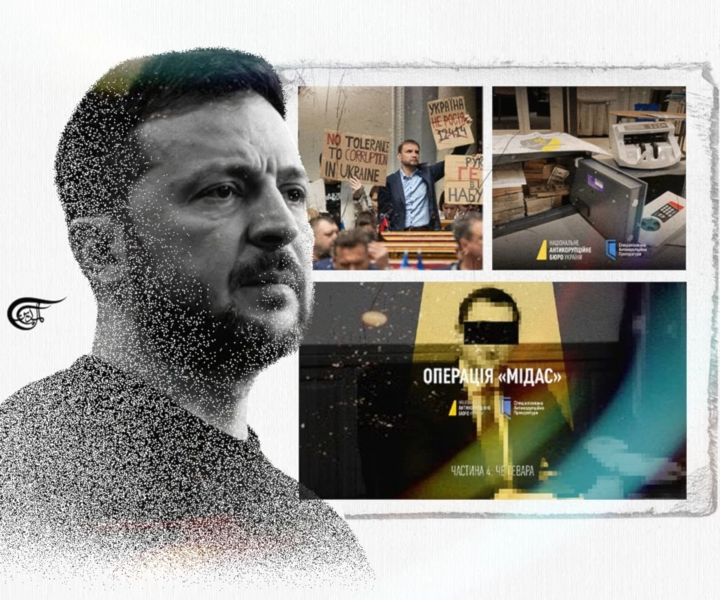 On all fronts, the state and government apparatuses of Ukraine are behaving as broken mechanisms. (Al Mayadeen English; Illustrated by Batoul Chamas)