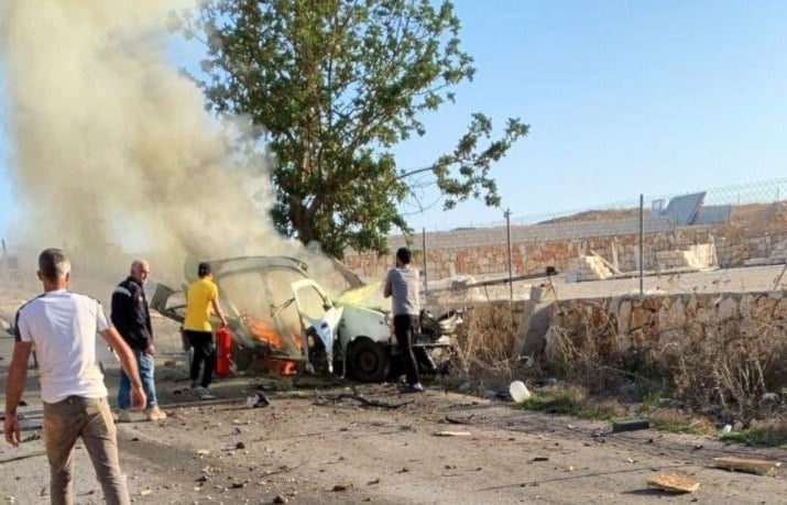 An Israeli airstrike kills two civilians in south Lebanon.