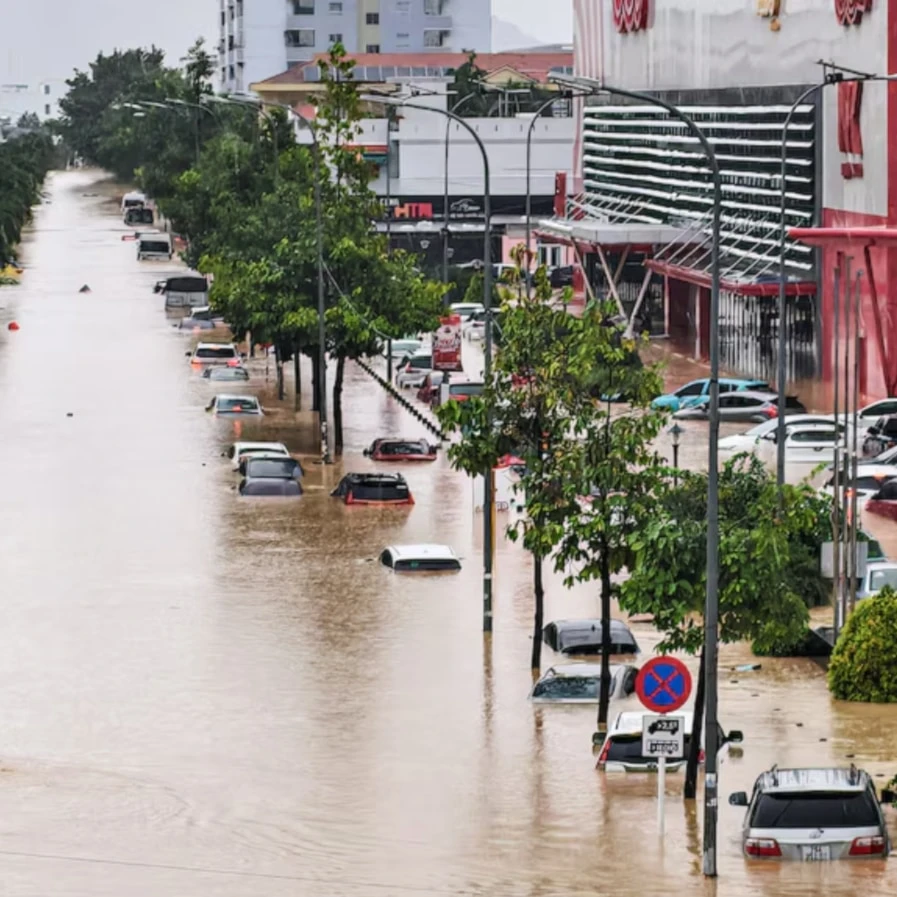 Vietnam's coastal province of Khanh Hoa was one of the areas hit hard by the rains. (AFP: Duc Thao)