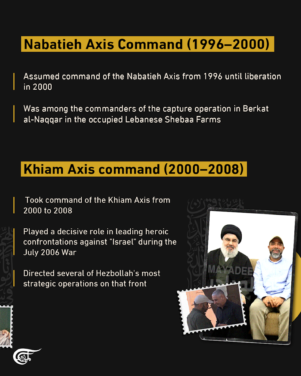 Who was Hezbollah's senior commander, martyr Haitham Ali al-Tabatabai?