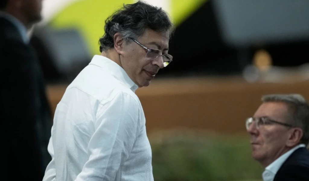 Colombia's President Gustavo Petro looks on prior to a plenary session at the COP30 UN Climate Summit, in Belem, Brazil, Thursday, November 6, 2025 (AP)