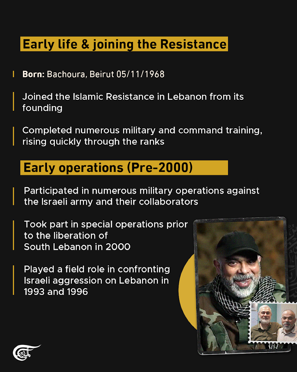 Who was Hezbollah's senior commander, martyr Haitham Ali al-Tabatabai?
