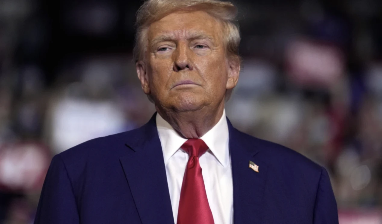 President Donald Trump speaks at a campaign rally at the Mohegan Sun Arena on August 17, 2024. (AP)