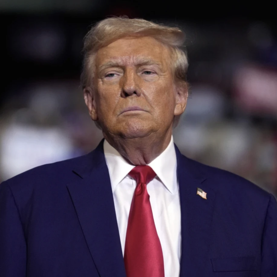 President Donald Trump speaks at a campaign rally at the Mohegan Sun Arena on August 17, 2024. (AP)