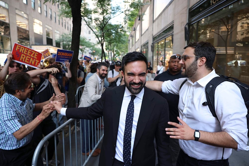 Democratic mayoral candidate Zohran Mamdani arrives at the NBC studios to participate in a Democratic mayoral primary debate, Wednesday, June 4, 2025, in New York. (AP Photo/Yuki Iwamura, Pool)