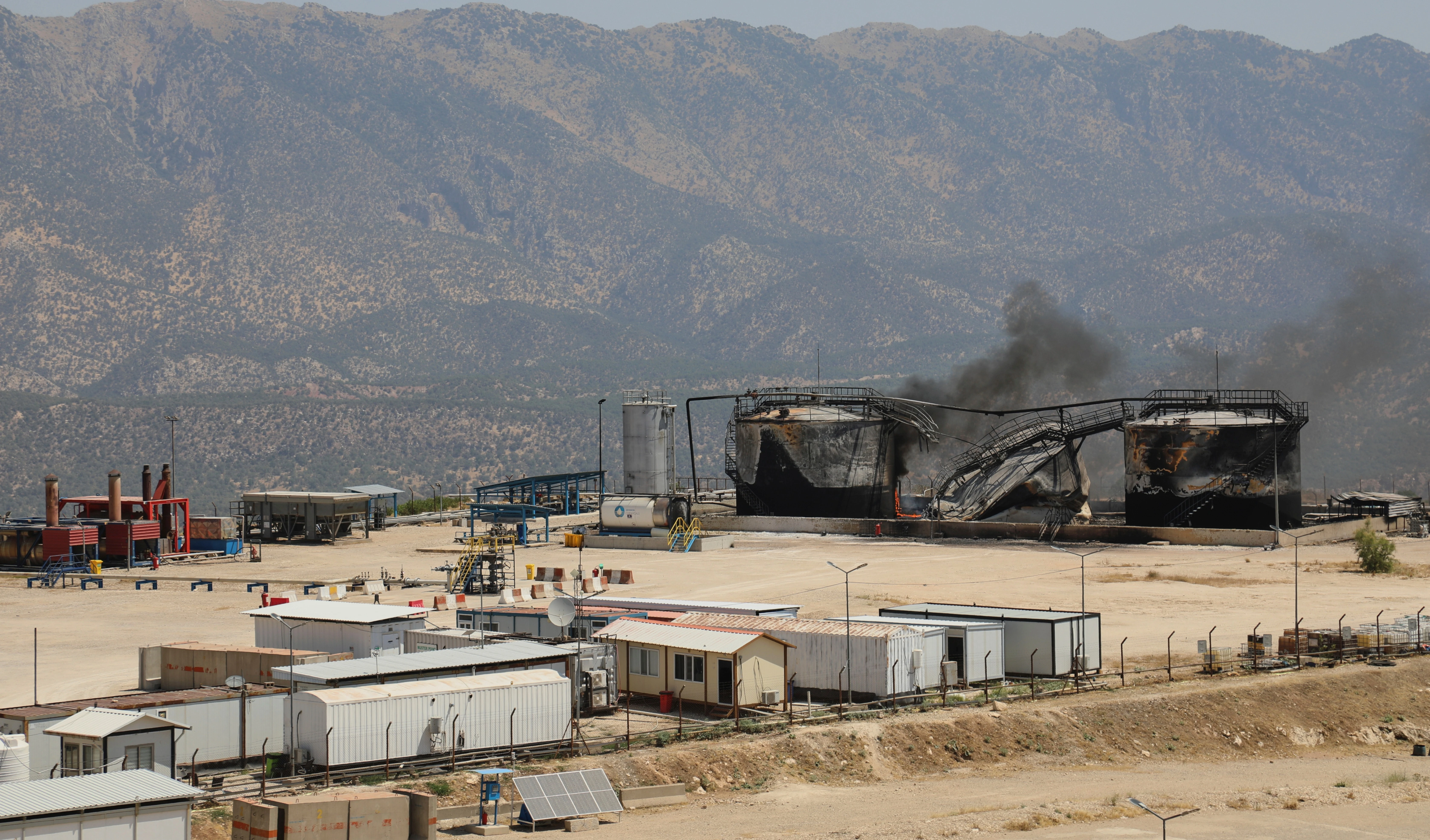 A Drone attack halts gas exports from Khor Mor field in Iraqi Kurdistan.