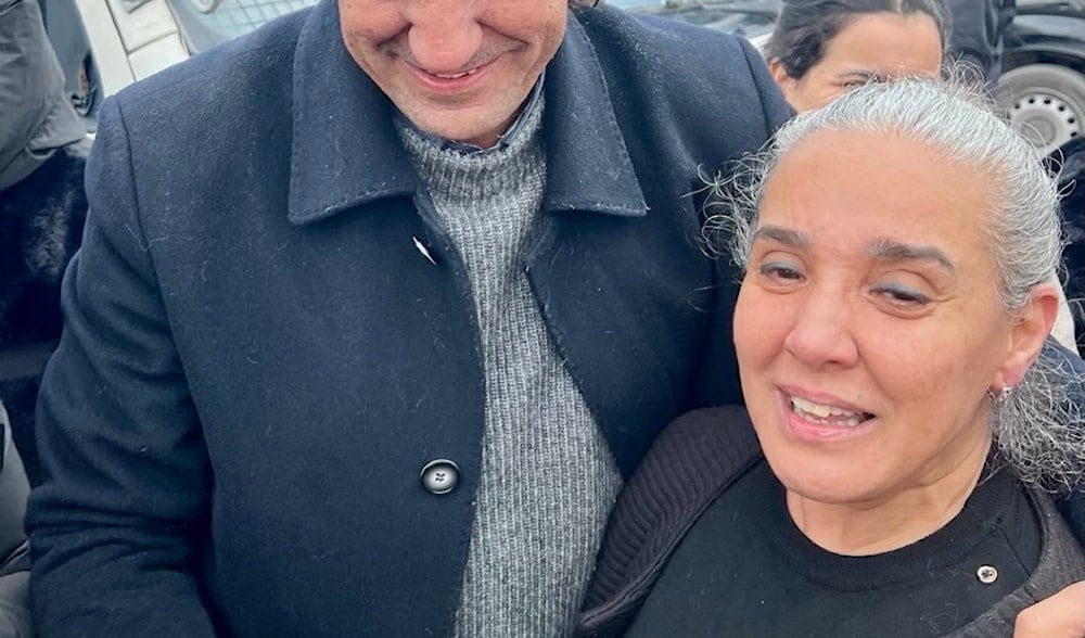 Tunisian lawyer and commentator Sonia Dahmani upon her release from imprisonment in Tunis, Tunisia, November 27, 2025 (social media)