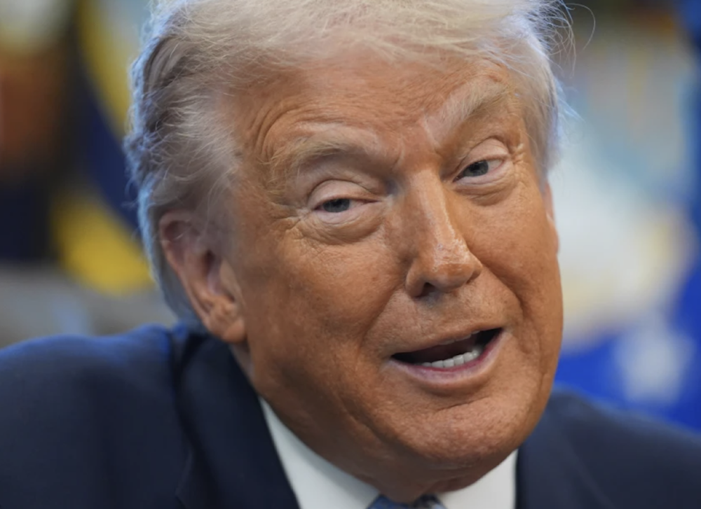 President Donald Trump speaks during a meeting with the White House task force on the 2026 FIFA World Cup in the Oval Office in the White House November 17, 2025. (AP)