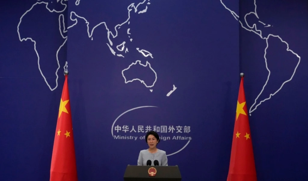 Chinese Foreign Ministry spokesperson Mao Ning speaks during a press conference at the Ministry of Foreign Affairs in Beijing, Monday, August 19, 2024. (AP Photo/Andy Wong)