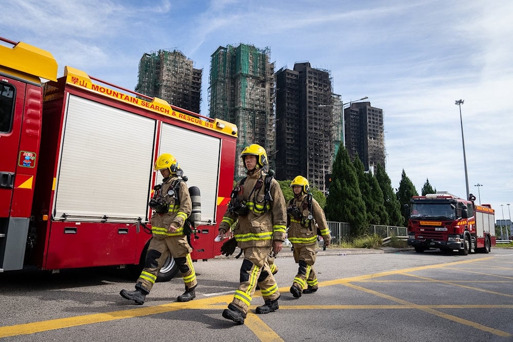 The death toll of a Hong Kong apartment fire rises to 128.