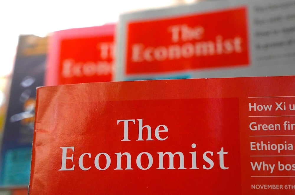 The Economist magazines are displayed at a book store in Hong Kong, on November 13, 2021.