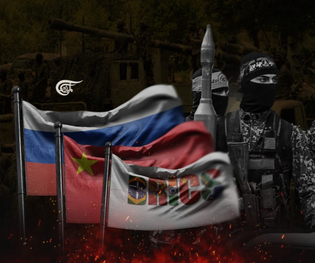 Russia and China are not part of the Resistance Front, but they are playing an important role in building structures to bypass US power and thus facilitate a multipolar and freer world. (Al Mayadeen English; Illustrated by Zeinab el-Hajj)