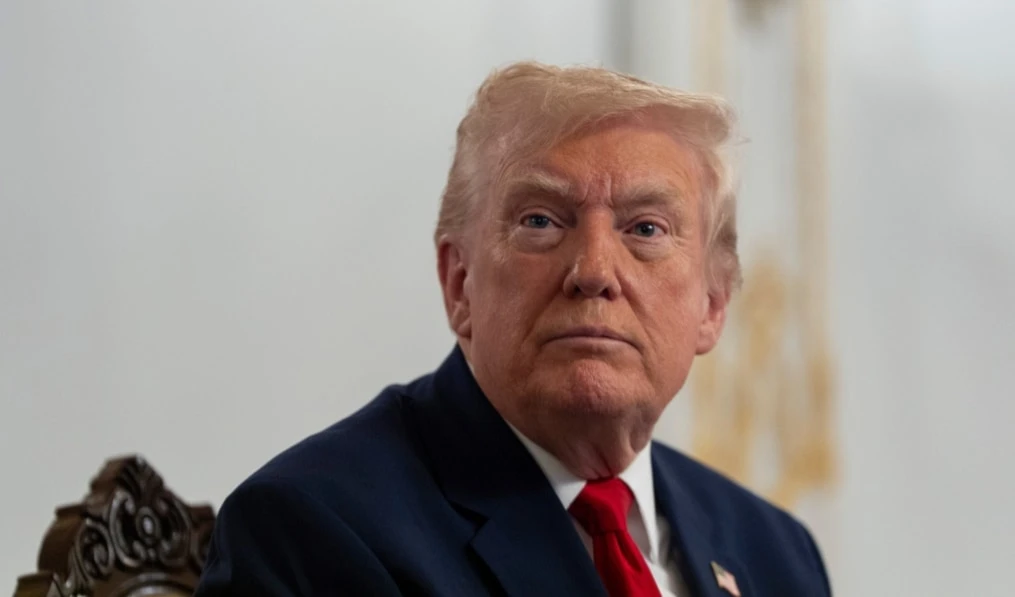 President Donald Trump speaks to reporters after speaking to troops via video from his Mar-a-Lago estate on Thanksgiving, Thursday, Nov. 27, 2025, in Palm Beach, Fla. (AP)