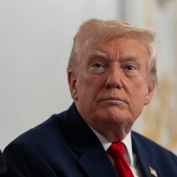 President Donald Trump speaks to reporters after speaking to troops via video from his Mar-a-Lago estate on Thanksgiving, Thursday, Nov. 27, 2025, in Palm Beach, Fla. (AP)