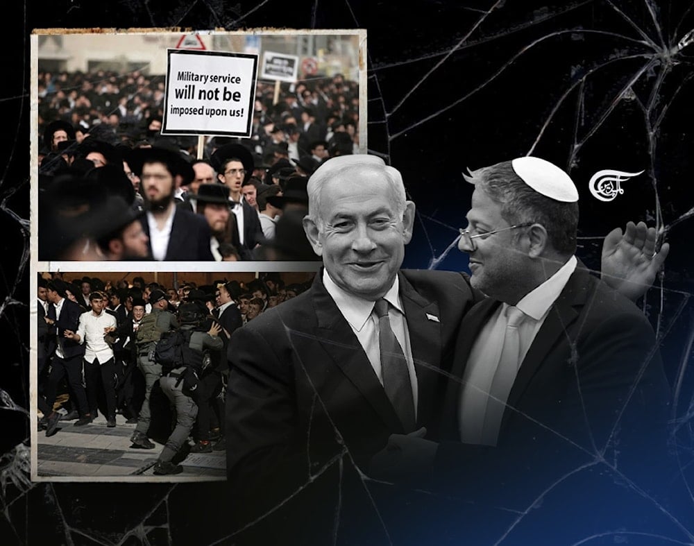 It would be an irony of truly historic proportions if it came to pass that Netanyahu were the one most responsible for rendering the Zionist project in Palestine unviable. (Al Mayadeen English; Illustrated by Zeinab el-Hajj)