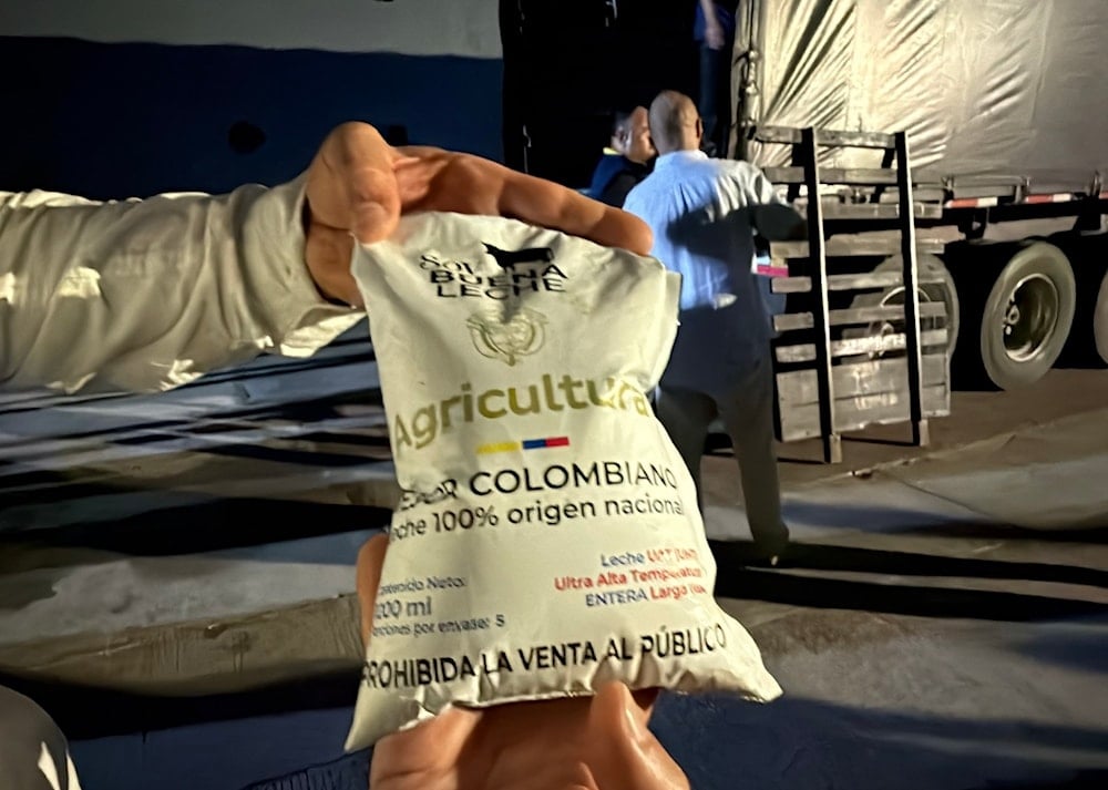 Scenes of humanitarian aid preparations by Colombia set to be delivered to Cuba published on November 3, 2025 (X/@UNGRD)