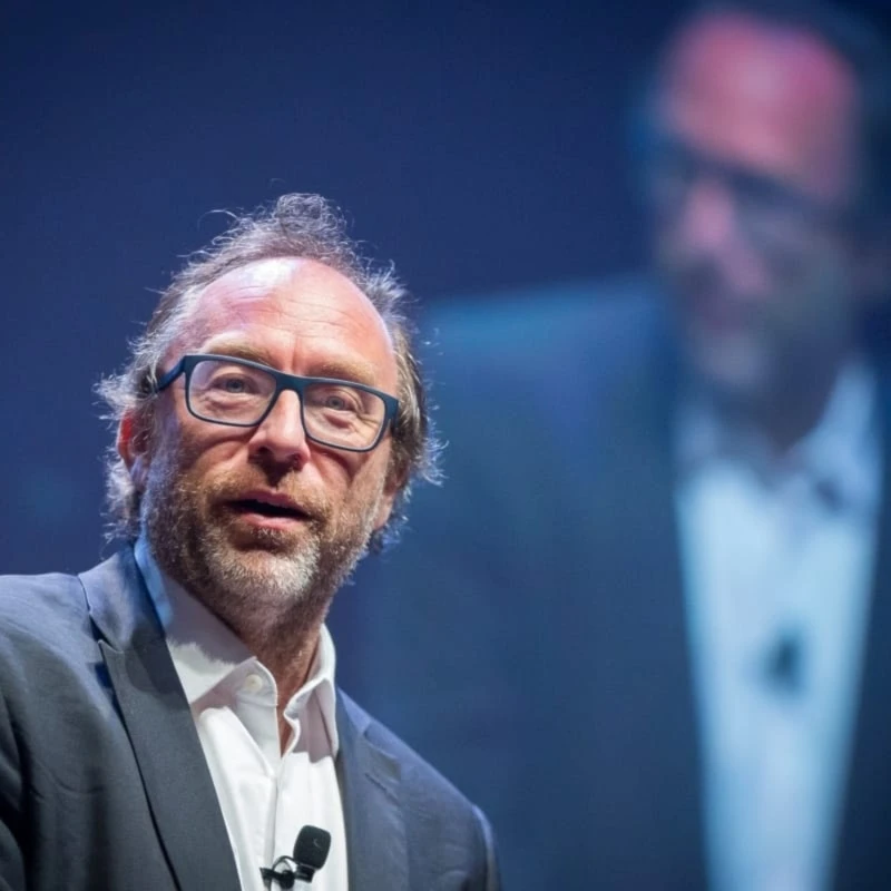 Jimmy Wales speaking in Montreal, April 11, 2016. (AP / PA Images)