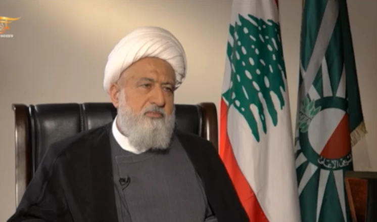 The Vice President of the Supreme Islamic Shiite Council, Sheikh Ali al-Khatib, in an interview with Al Mayadeen, which aired on Sunday, November 30, 2025 (Screengrab)