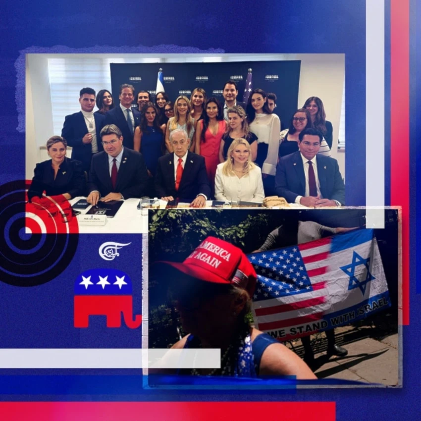 The war for the Conservative mind is in full flow, but it is already showing signs of coming off the rails. (Al Mayadeen English; Illustrated by Zeinab el-Hajj)