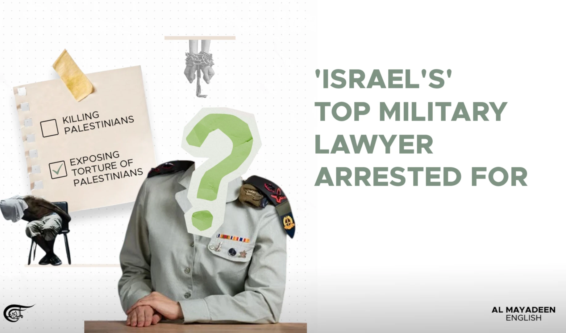 'Israel's' top military lawyer arrested for...
