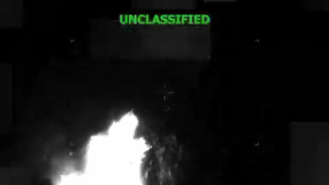 The moment the US airstrike targeted a boat in the Caribbean in a video released on November 7, 2025 (Pete Hegseth on X)