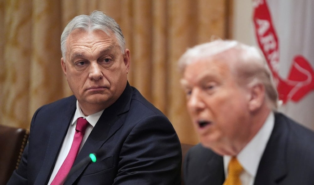 Hungary's Prime Minister Viktor Orban listens as President Donald Trump speaks with reporters during a meeting in the Cabinet Room of the White House, Friday, Nov. 7, 2025, in Washington. (AP)
