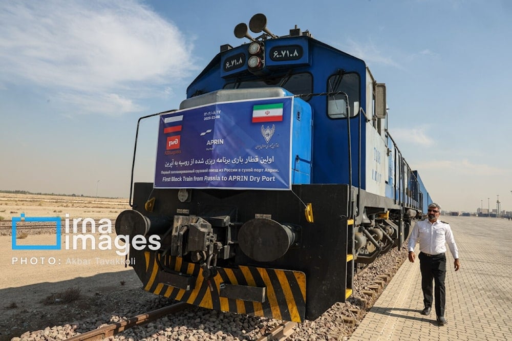 Iran’s Aprin dry port received its first Russian freight train.