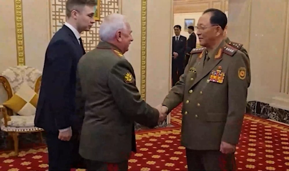 A Russian military delegation meets with a senior North Korean army official during talks in Pyongyang, highlighting expanding defense and political cooperation between the two countries.
