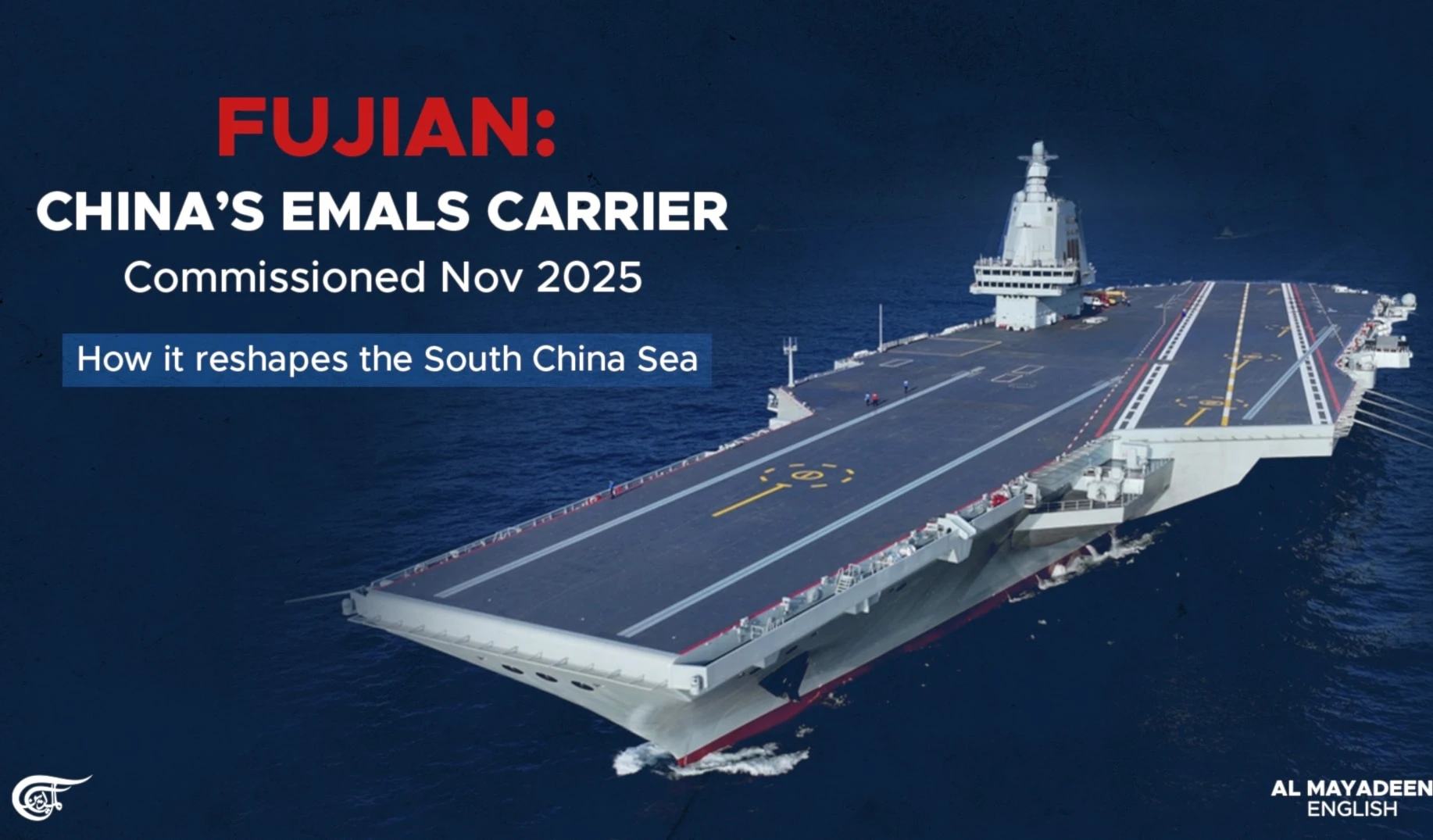 Fujian: China’s EMALS Carrier