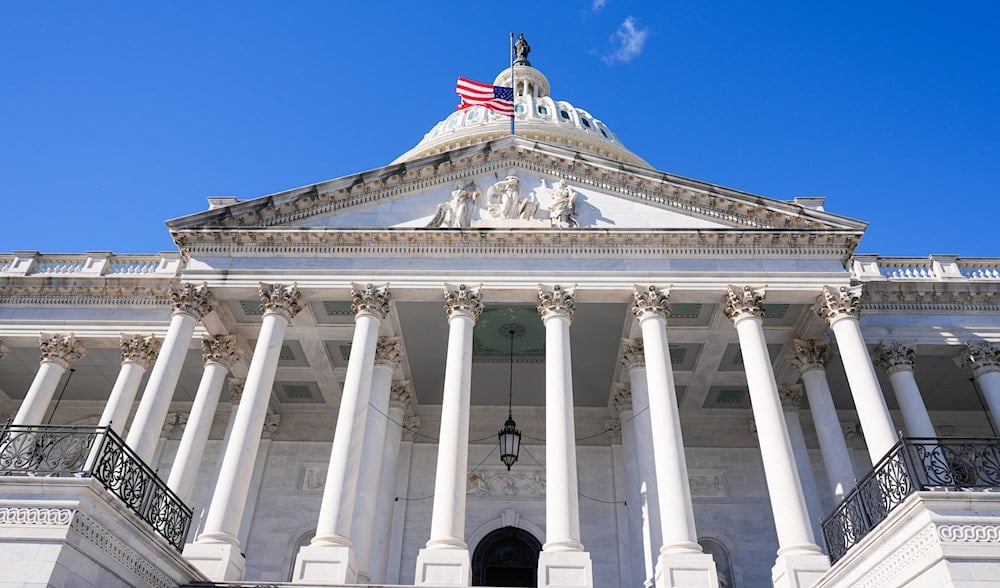 The U.S. Capitol is photographed on 37th day of the government shutdown, on November 6, 2025, in Washington. (AP Photo/Mariam Zuhaib)