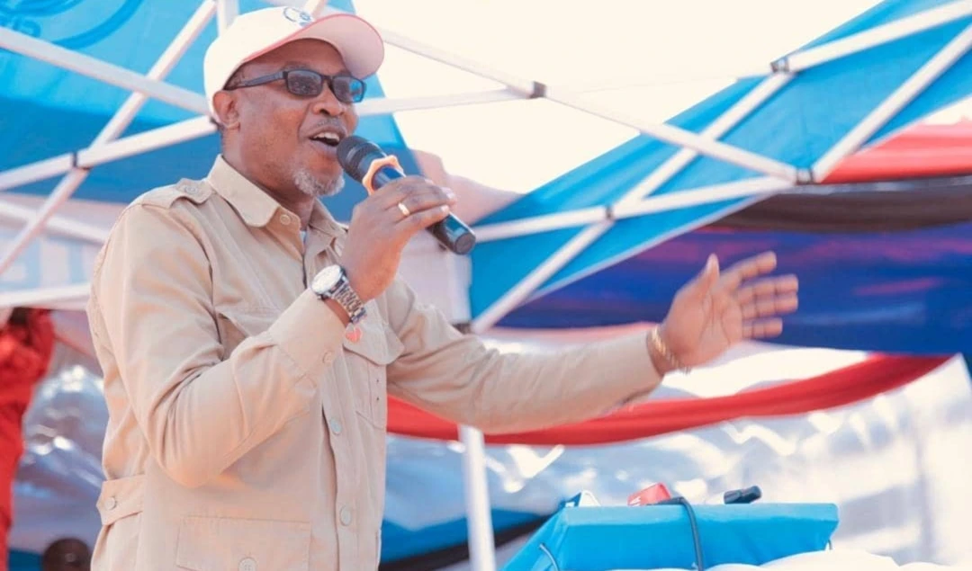 Chadema Chief of Staff Amani Golugwa during a campaign on  September 15, 2020 (Instagram/bavicha_taifa)