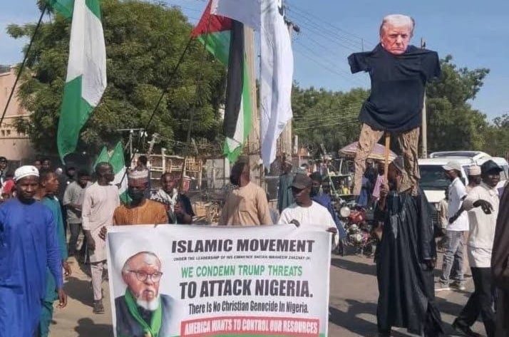 Nigerians protest Trump’s threats and reject claims of Christian genocide.