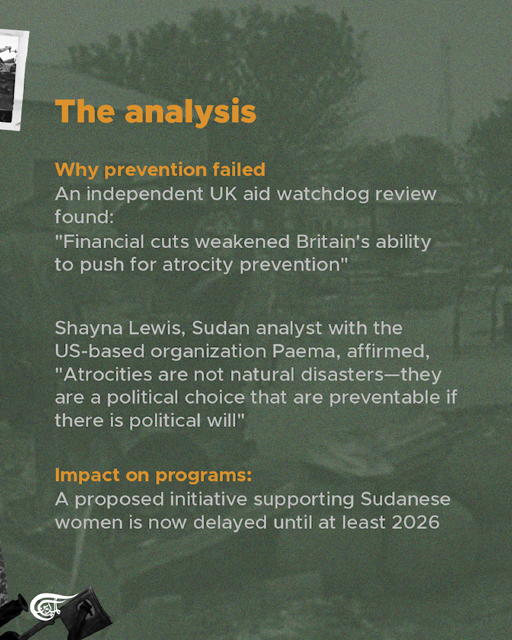 UK chose cost over lives in Sudan: How budget cuts shaped the UK's response to El Fasher crisis