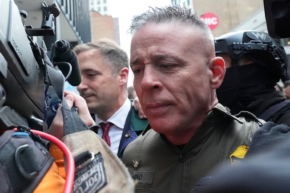 US Customs and Border Patrol Gregory Bovino arrives outside federal court in Chicago, Tuesday, October 28, 2025. (AP Photo/Nam Y. Huh)