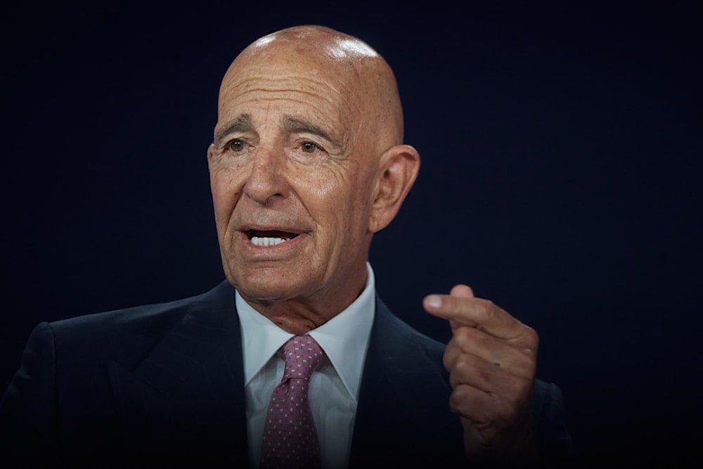 US Ambassador to Turkey Tom Barrack speaks during the Concordia Annual Summit in New York, Wednesday, September 24, 2025 (AP)