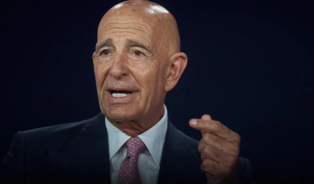 US Ambassador to Turkey Tom Barrack speaks during the Concordia Annual Summit in New York, Wednesday, September 24, 2025 (AP)