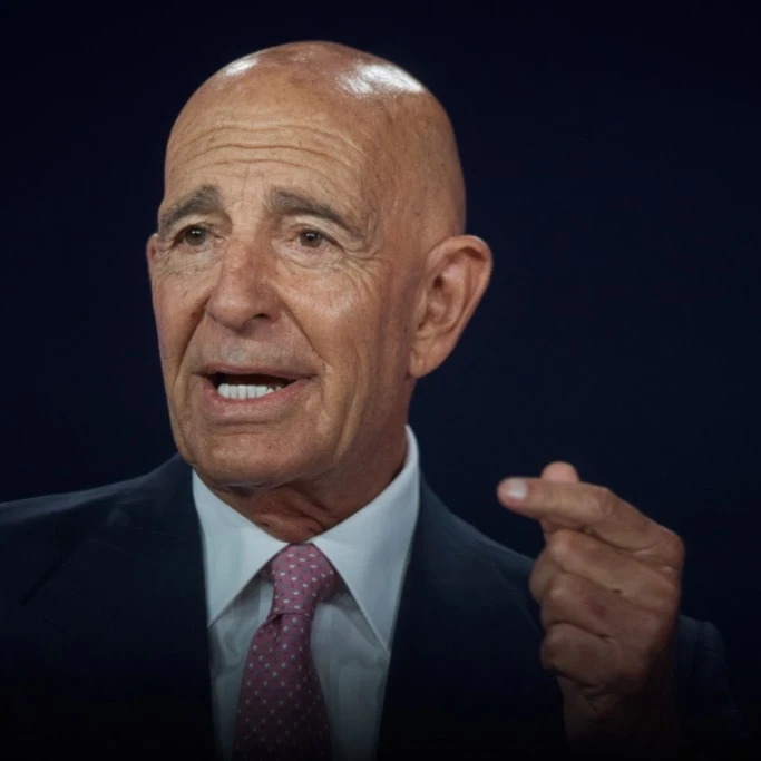 US Ambassador to Turkey Tom Barrack speaks during the Concordia Annual Summit in New York, Wednesday, September 24, 2025 (AP)