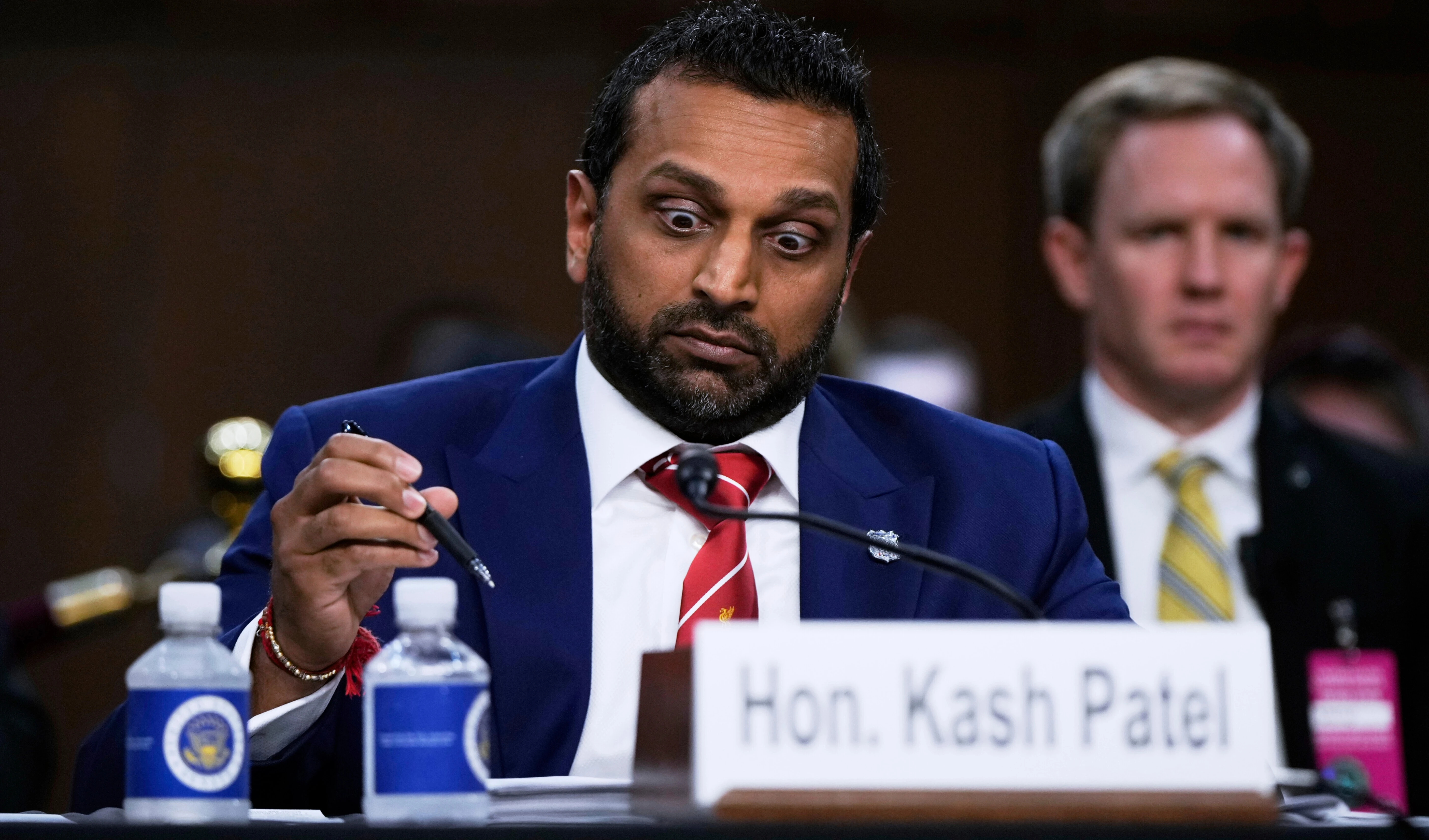 FBI Director Kash Patel appears before the Senate Judiciary Committee for his first oversight hearing, Sept. 16, 2025, at the Capitol in Washington (AP)